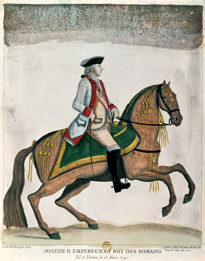 Retrato ecuestre del emperador José II (1741-90) c.1785 de Robin de Montigny